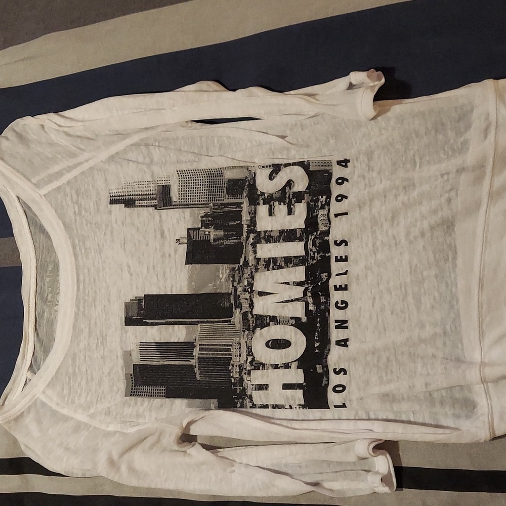 RUE21 Graphic Homies sheer, crop shirt, Size S juniors
